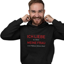 Lade das Bild in den Galerie-Viewer, Ich liebe meine Frau - Herren Kapuzenpullover