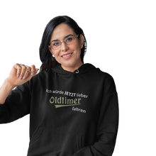 Lade das Bild in den Galerie-Viewer, Ich würde JETZT lieber - Damen Kapuzenpullover Hoodie