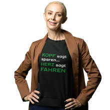 Lade das Bild in den Galerie-Viewer, KOPF sagt sparen  - Damen T-Shirt