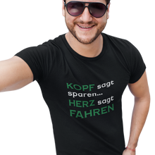 Lade das Bild in den Galerie-Viewer, KOPF sagt sparen  - Herren T-Shirt