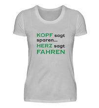 Lade das Bild in den Galerie-Viewer, KOPF sagt sparen  - Damen T-Shirt