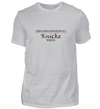 Lade das Bild in den Galerie-Viewer, Lieber Lachfalten im Gesicht  - Herren T-Shirt