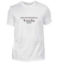 Lade das Bild in den Galerie-Viewer, Lieber Lachfalten im Gesicht  - Herren T-Shirt
