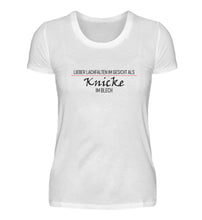 Lade das Bild in den Galerie-Viewer, LIEBER Lachfalten im Gesicht  - Damen T-Shirt