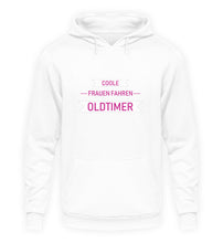 Lade das Bild in den Galerie-Viewer, COOLE Frauen fahren Oldtimer - Damen Kapuzenpullover