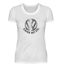 Lade das Bild in den Galerie-Viewer, VW Käfer mit Stil  - Damen T-Shirt
